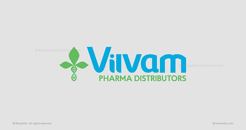 Logo Designing for Vilvam Pharma Distributors in Coimbatore Tamilnadu India